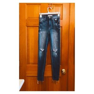 Kancan High Rise Ripped Denim Jeans